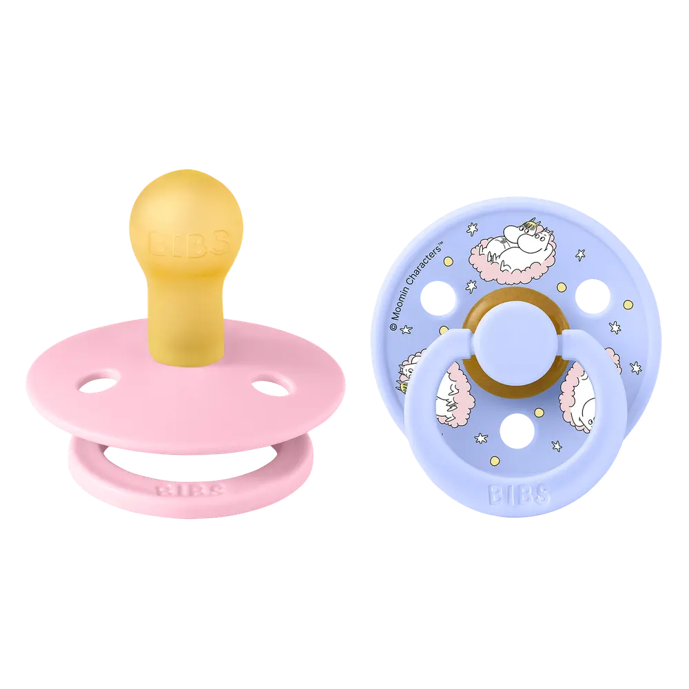 Moomins Colour Sut 2pk Latex Str Baby Pink