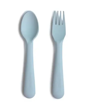 Mushie Bestik  Gaffel   Ske  Powder Blue