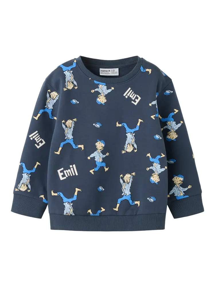 Name It Alfe Emil Sweatshirt Ombre Blue 104