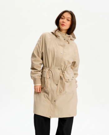 Nordic Project 18 Ratta Long Jacket Dame Jakke Savannah Tan 52
