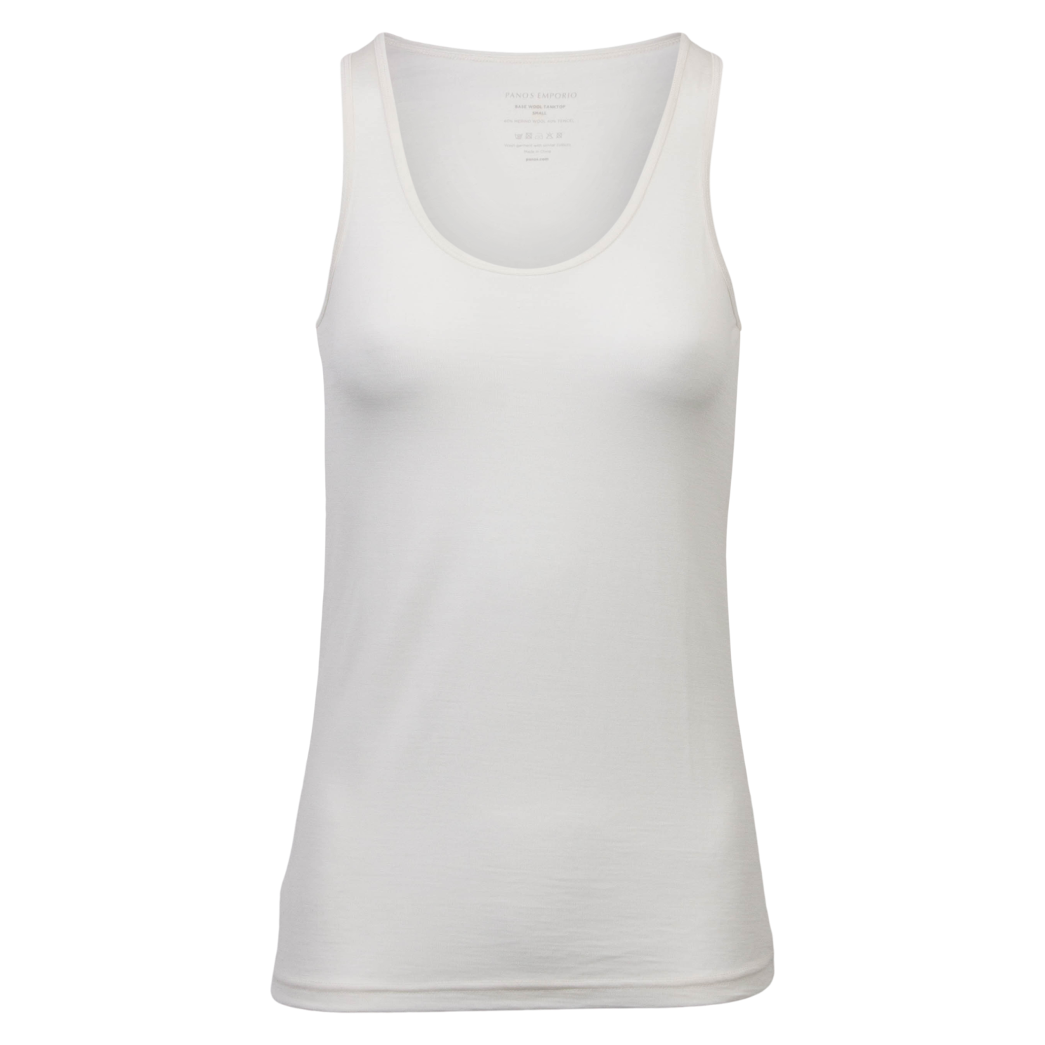 Panos Emporio Dame Tanktop   Merinouldmix Offwhite