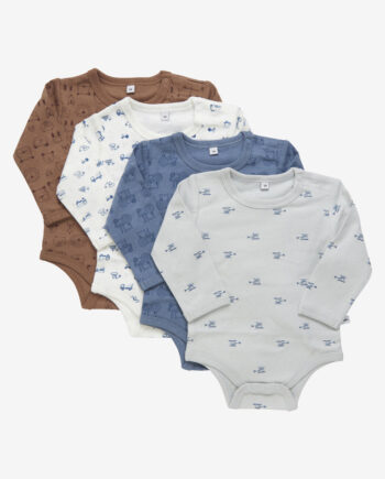 Pippi Langærmet Body   Stk Blue Mirage 50