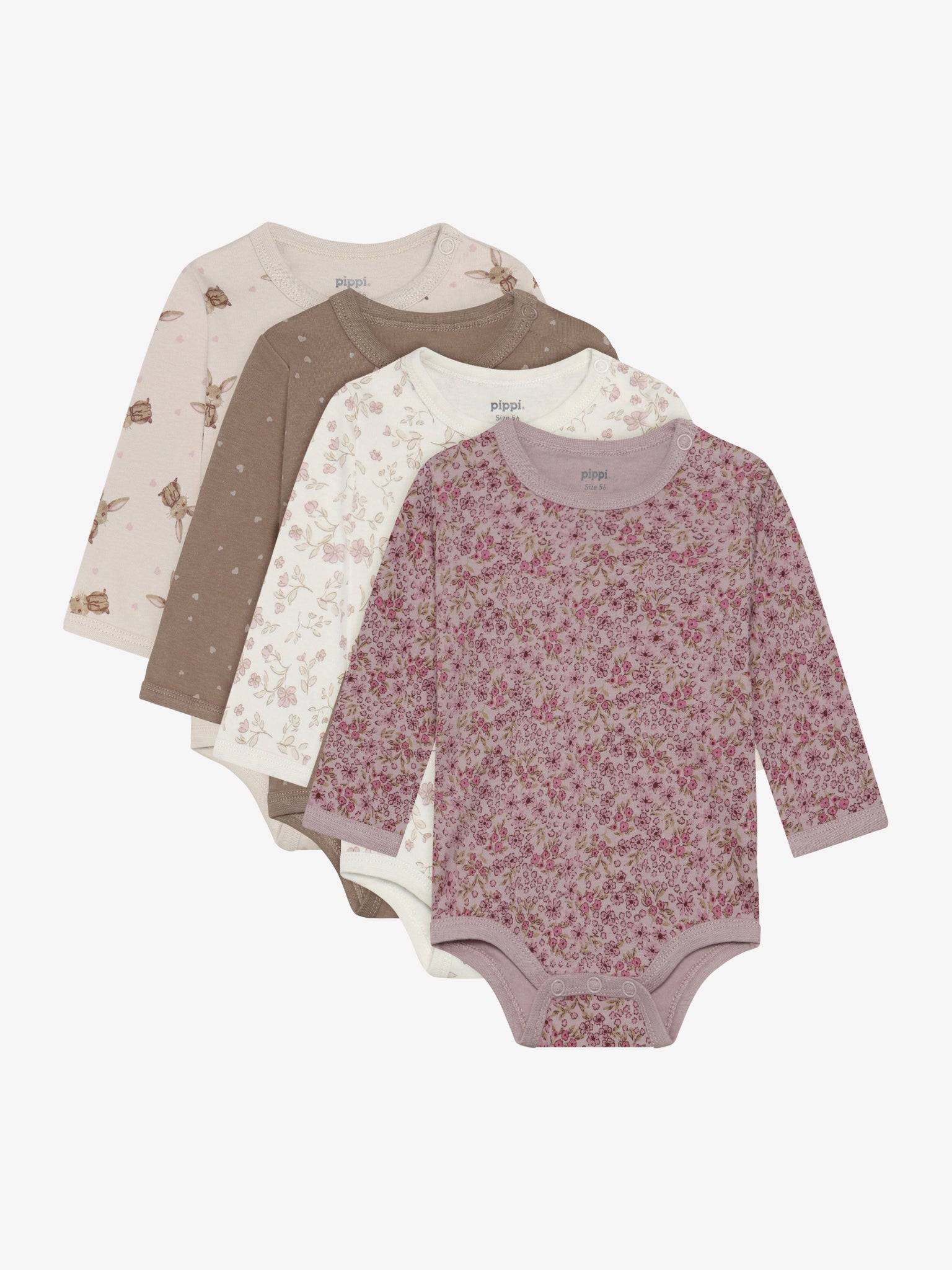 Pippi Langærmet Body   Stk Violet Ice 62