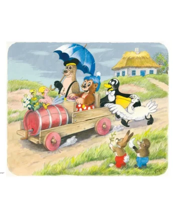 Plakat Rasmus Klump Regnvejr 30x40