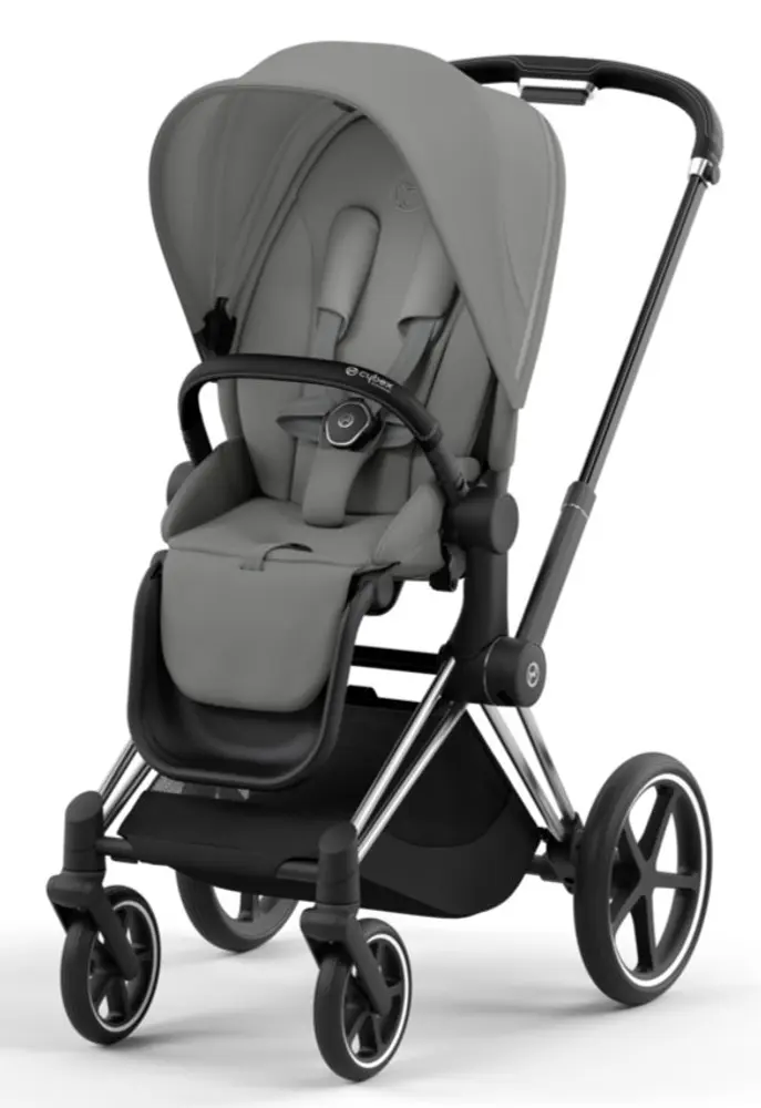 Priam Klapvogn Mirage Grey Chrome Black