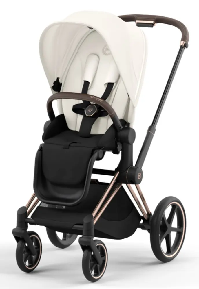 Priam Klapvogn Off White Rosegold