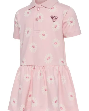 Reg Blomster Polo Kjole Pale Lilac 110