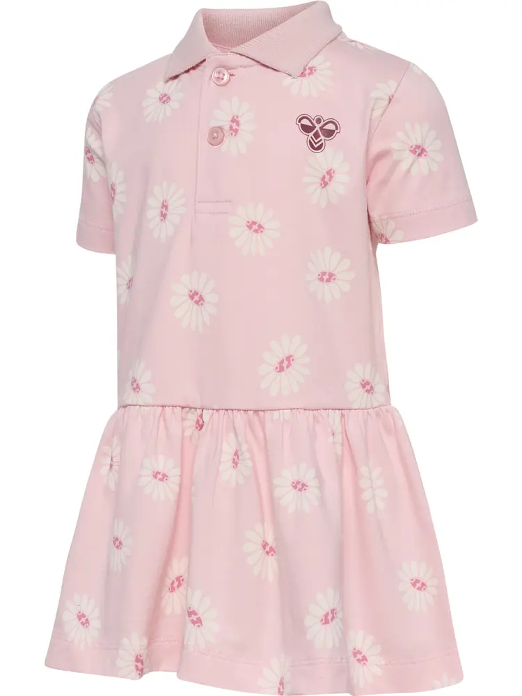 Reg Blomster Polo Kjole Pale Lilac 110