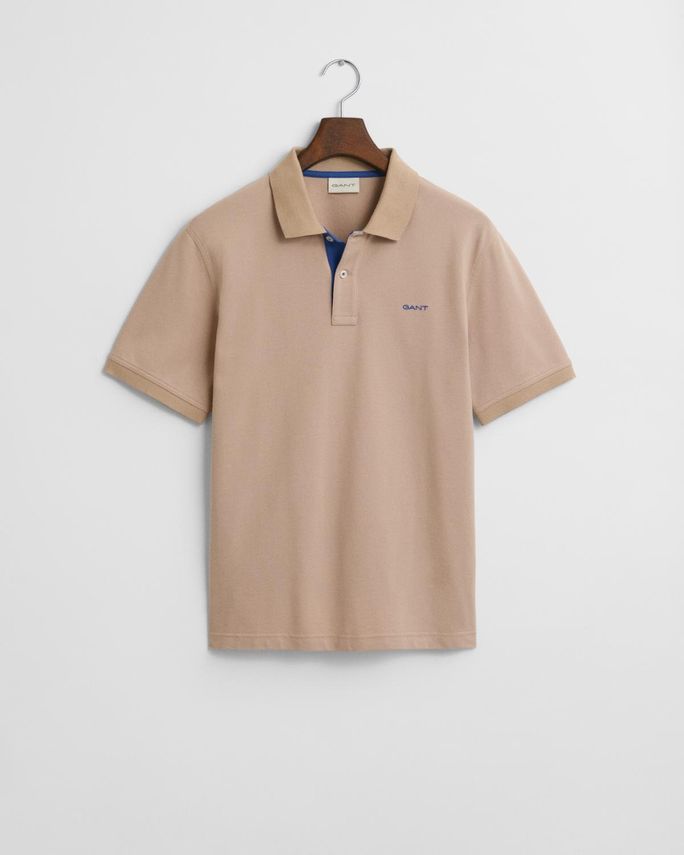 Reg Contrast Pique Ss Polo