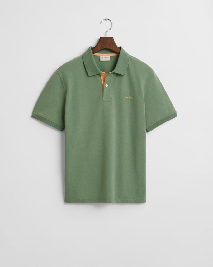 Reg Contrast Pique Ss Polo