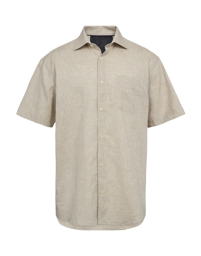 Reg  Fit Linen      Shirt
