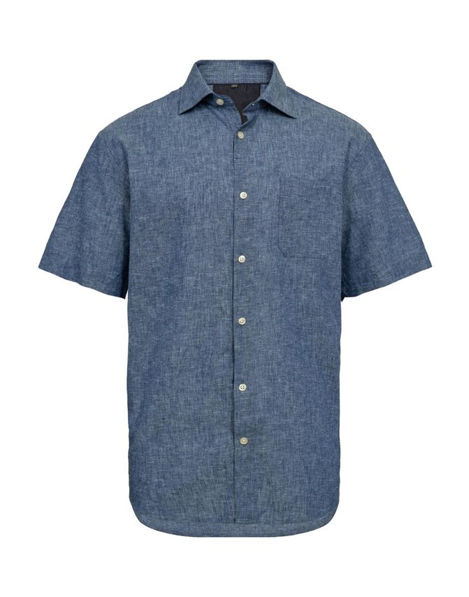 Reg  Fit Linen      Shirt