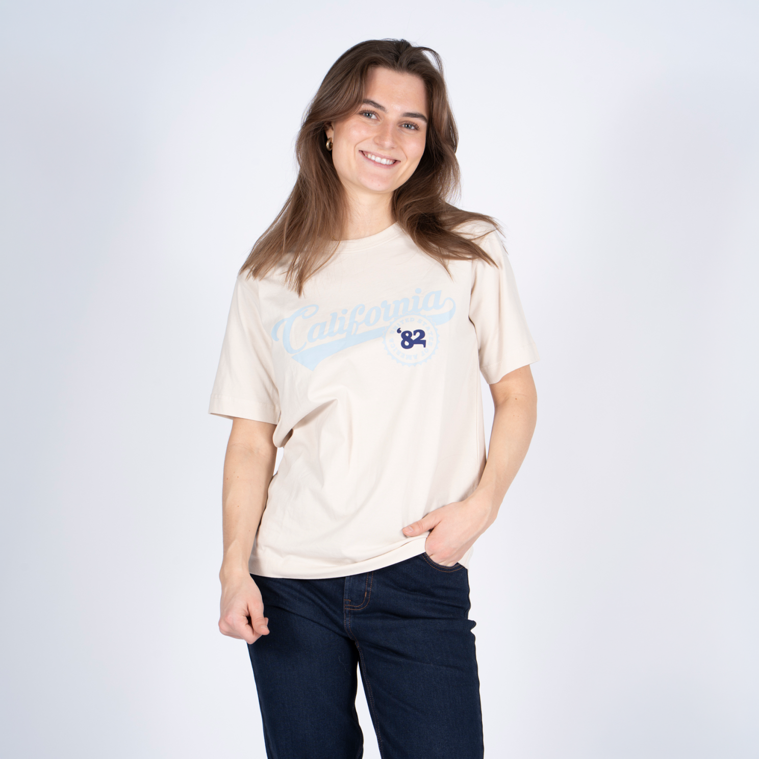 Sasia Billy Dame  -shirt Sandshell Beige