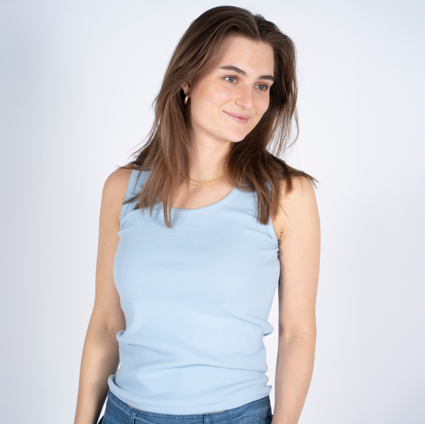 Sasia Dame Tanktop Cashmere Blue
