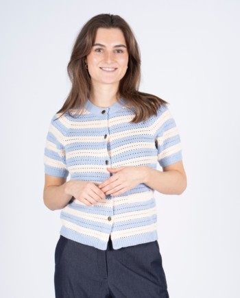 Sasia Mina Dame Cardigan Cashmere Blue
