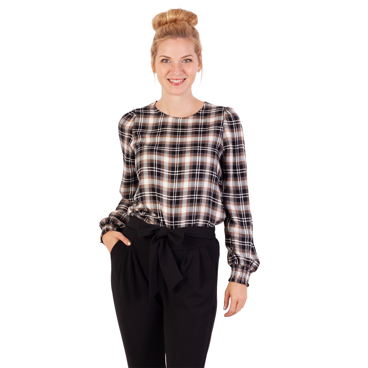 Sirup Dame Bluse Black Combo