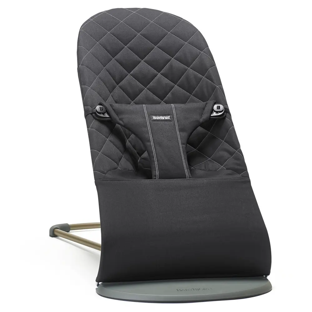 Skråstol Bliss Vævet Kl Quilt Sort Mørkegrå