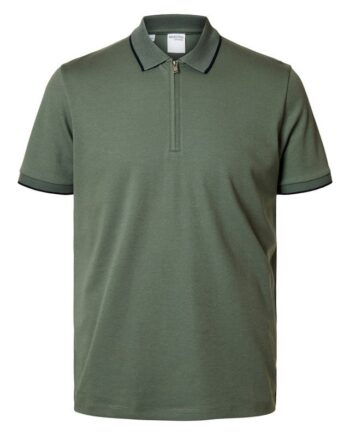 Slhfave Sport Zip Ss Polo Noos