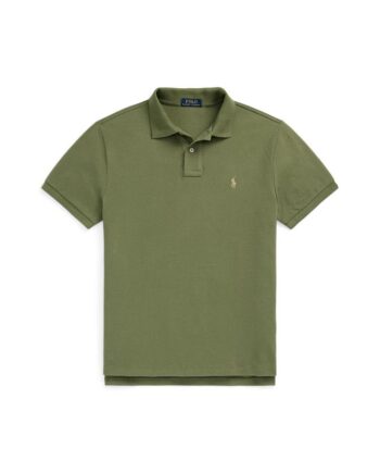 Slim Fit Mesh Polo Shirt