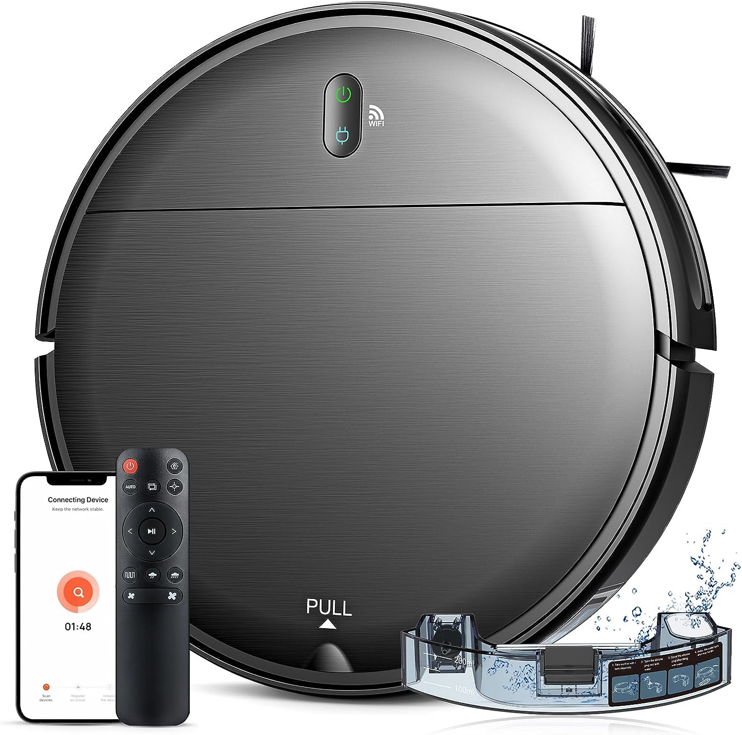 Smartnew Robotstøvsuger Br181 Med Moppefunktion