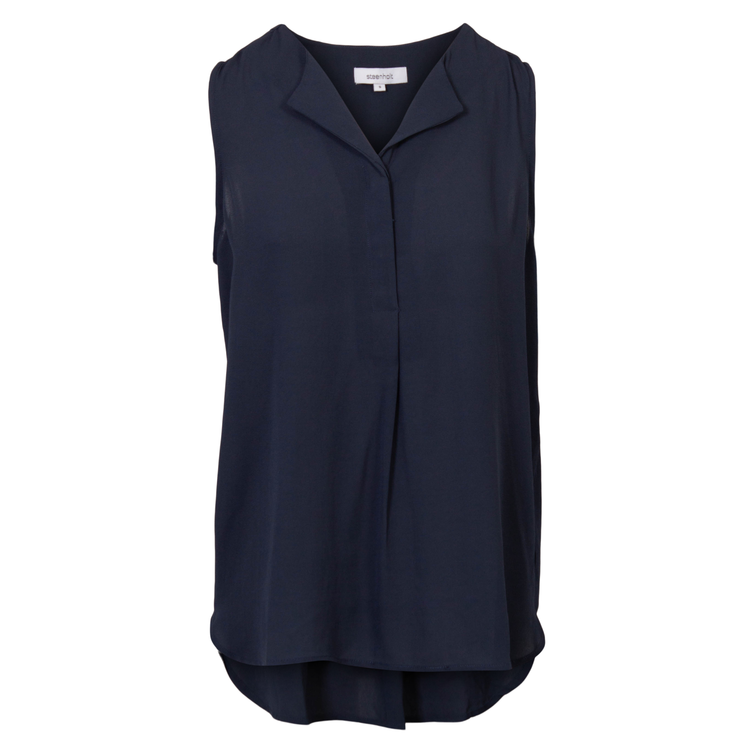 Steenholt Clara Dame Top Plus Size Navy 52