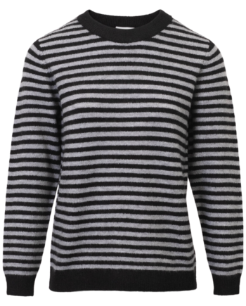 Steenholt Gora Dame Striktrøje Black Grey