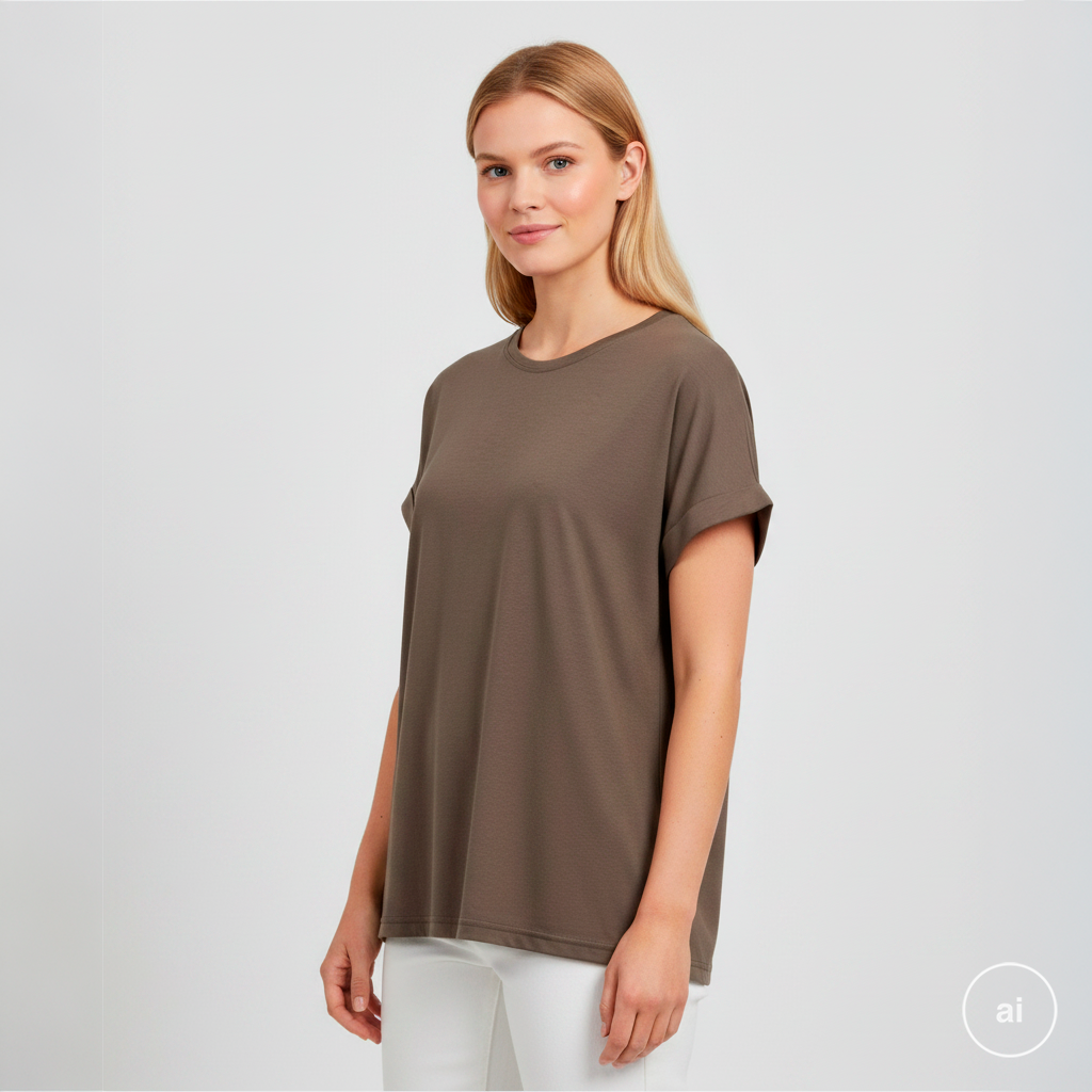 Steenholt Joan Dame -shirt Shitake