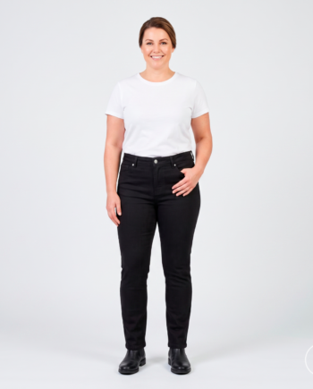 Steenholt Laura Dame Jeans Plus Size Black 50 30