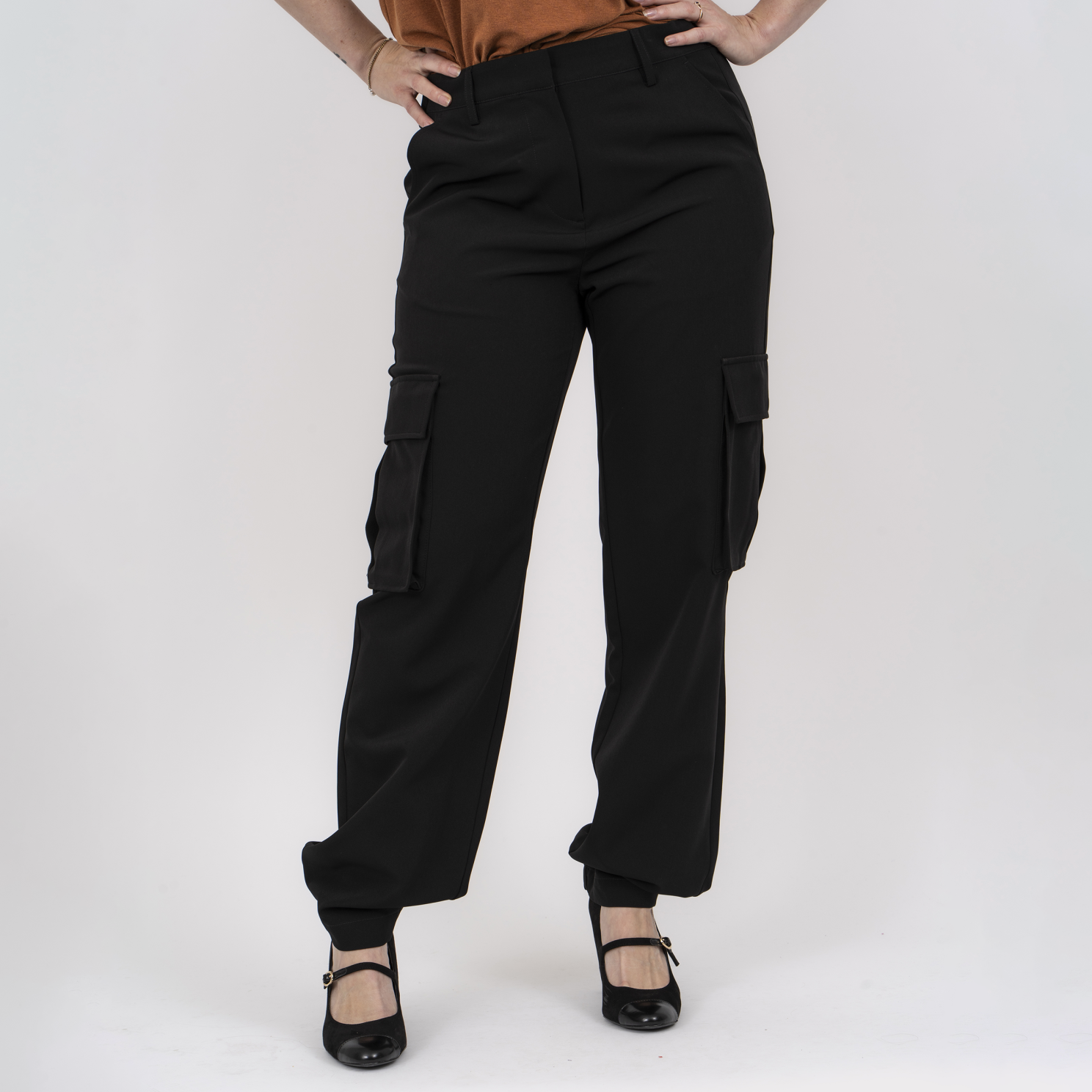 Steenholt Sharon Dame Cargobukser Black