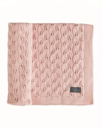 Striktæppe  Bomuld  Eco Cloud Pink