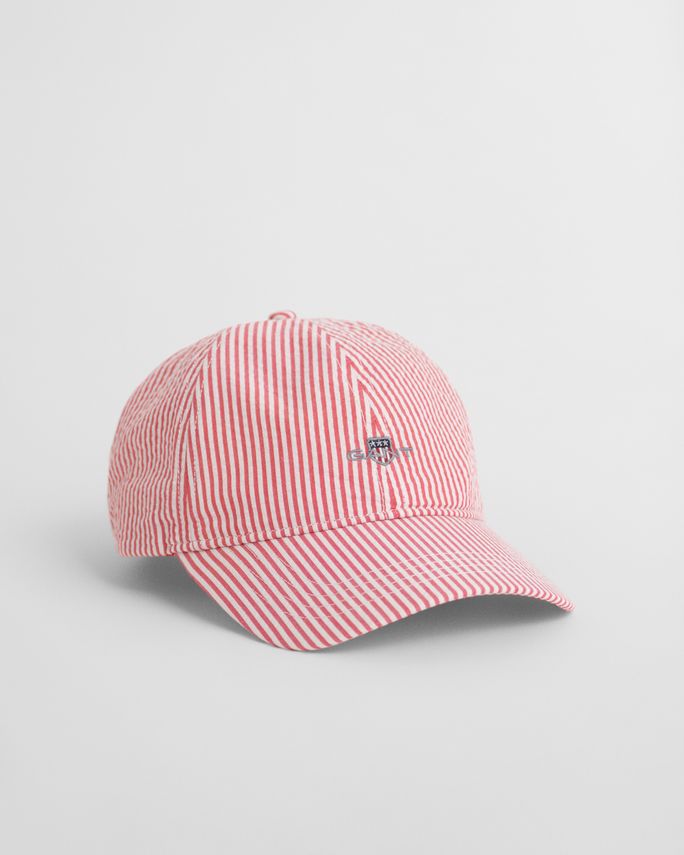 Striped Seersucker Cap