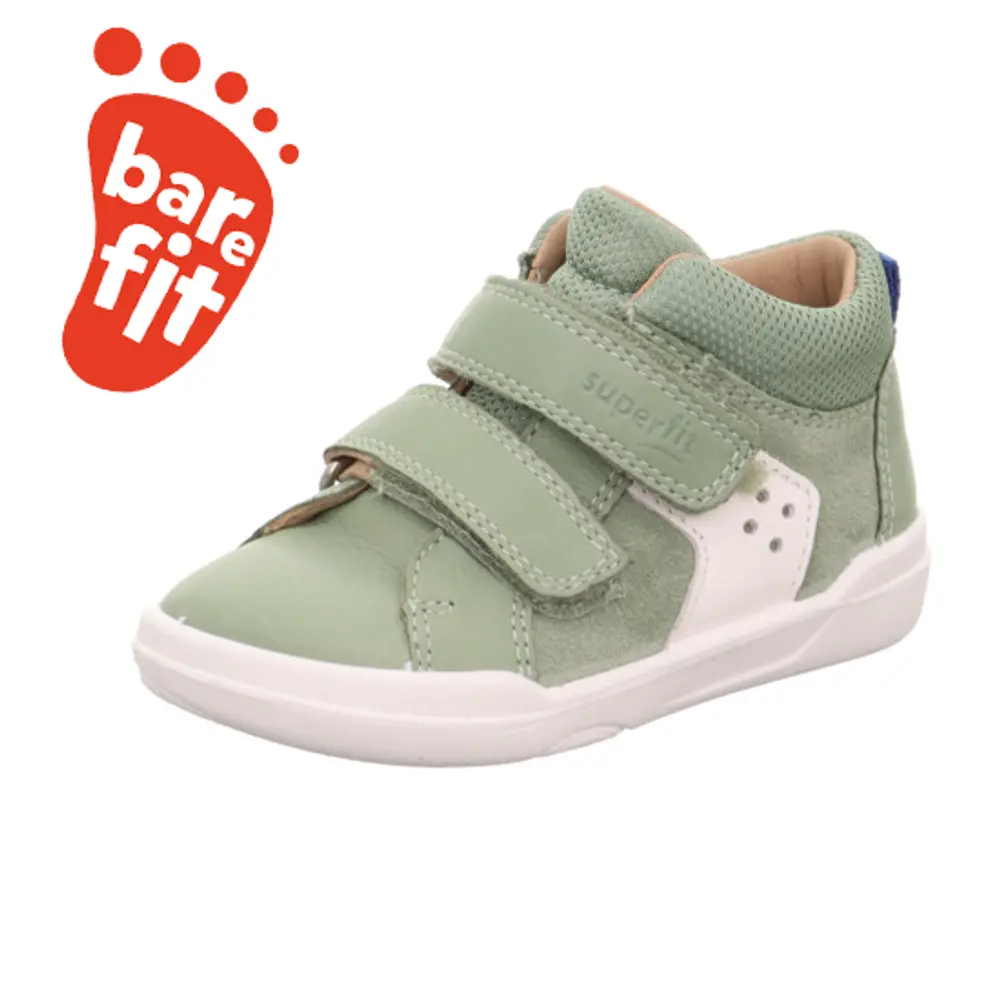 Superfree Barefoot Sneaker Lysegrøn Hvid 22