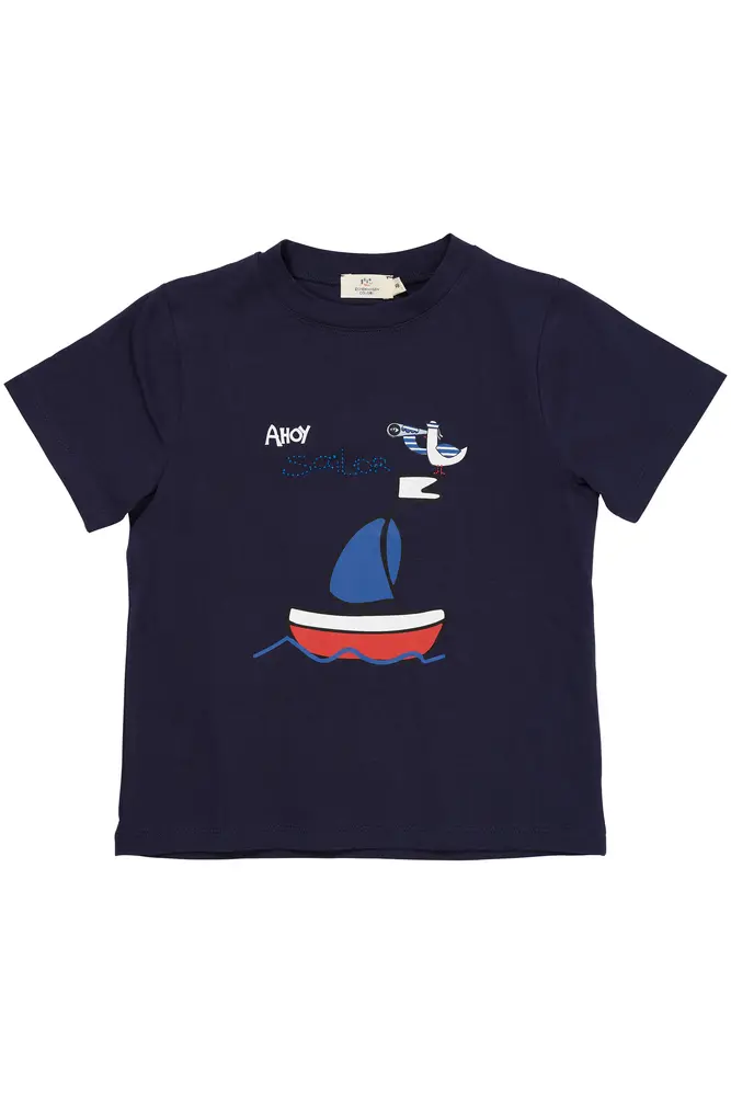 -shirt    Print Navy 104
