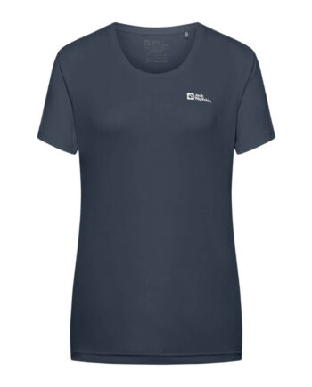 -shirt Til Dame Jack Wolfskin Tech   Blå