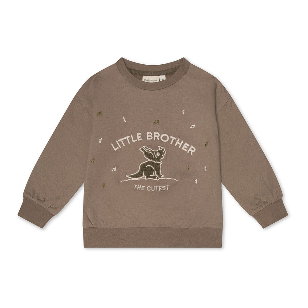 That Apos   Mine Finley Lillebror Sweatshirt Fossil 86cm 18m