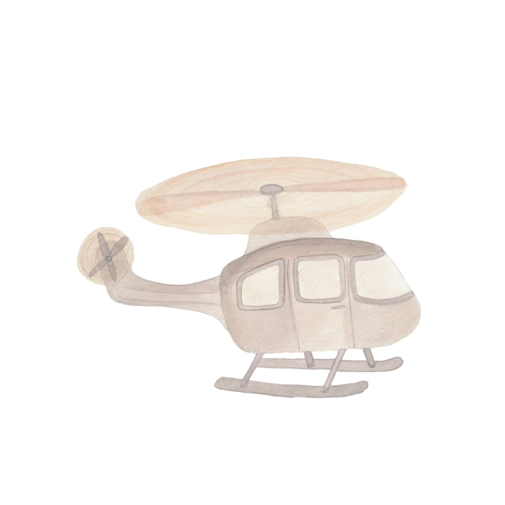 That Apos   Mine Wallsticker Helikopter Multi