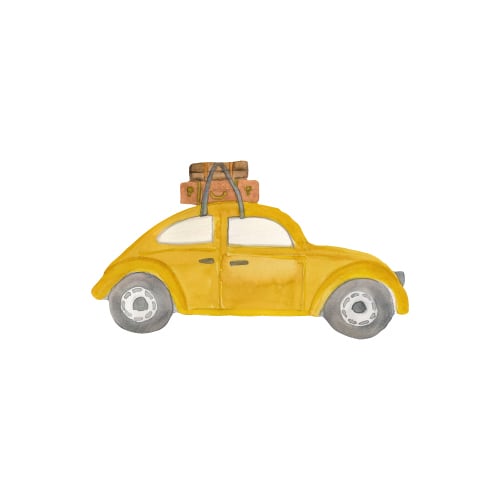That Apos   Mine Wallsticker Retro Bil Multi