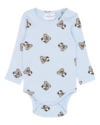 Topper Langærmet Rib Body Heather Aop 74