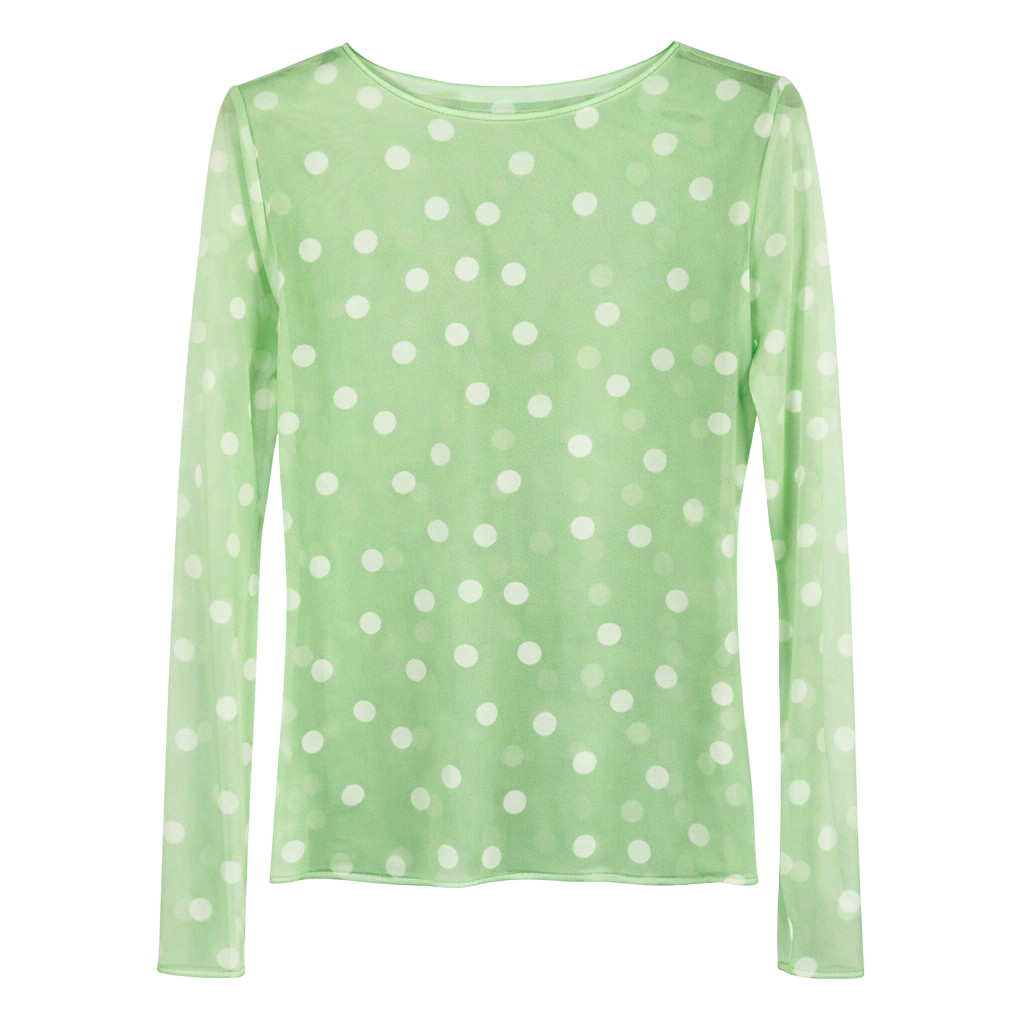 Vanting Dame Top Mesh Green