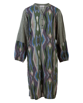Zbyz Dame Kjole Plus Size Khaki Combi 42 44