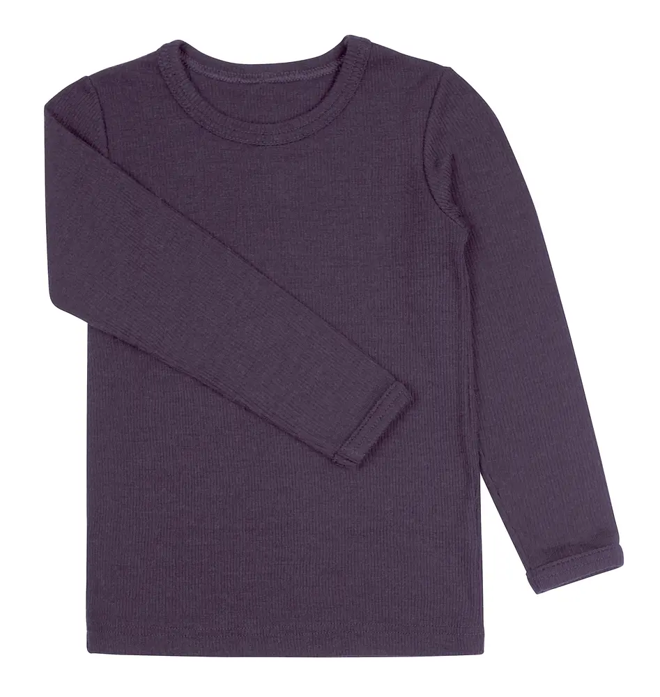 Bluse   Uld Mørk Lilla 15699 60
