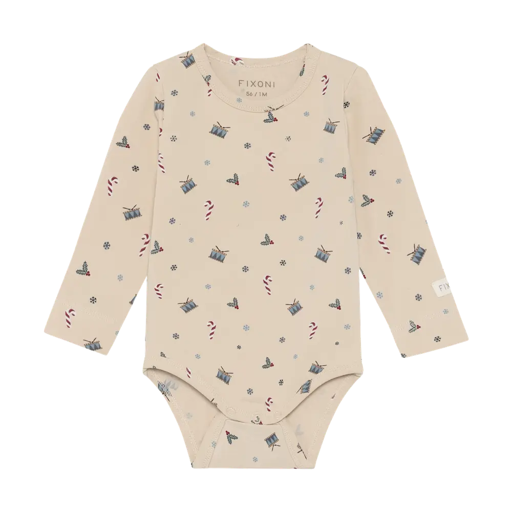 Fixoni Langærmet Body Dusty Blue 74