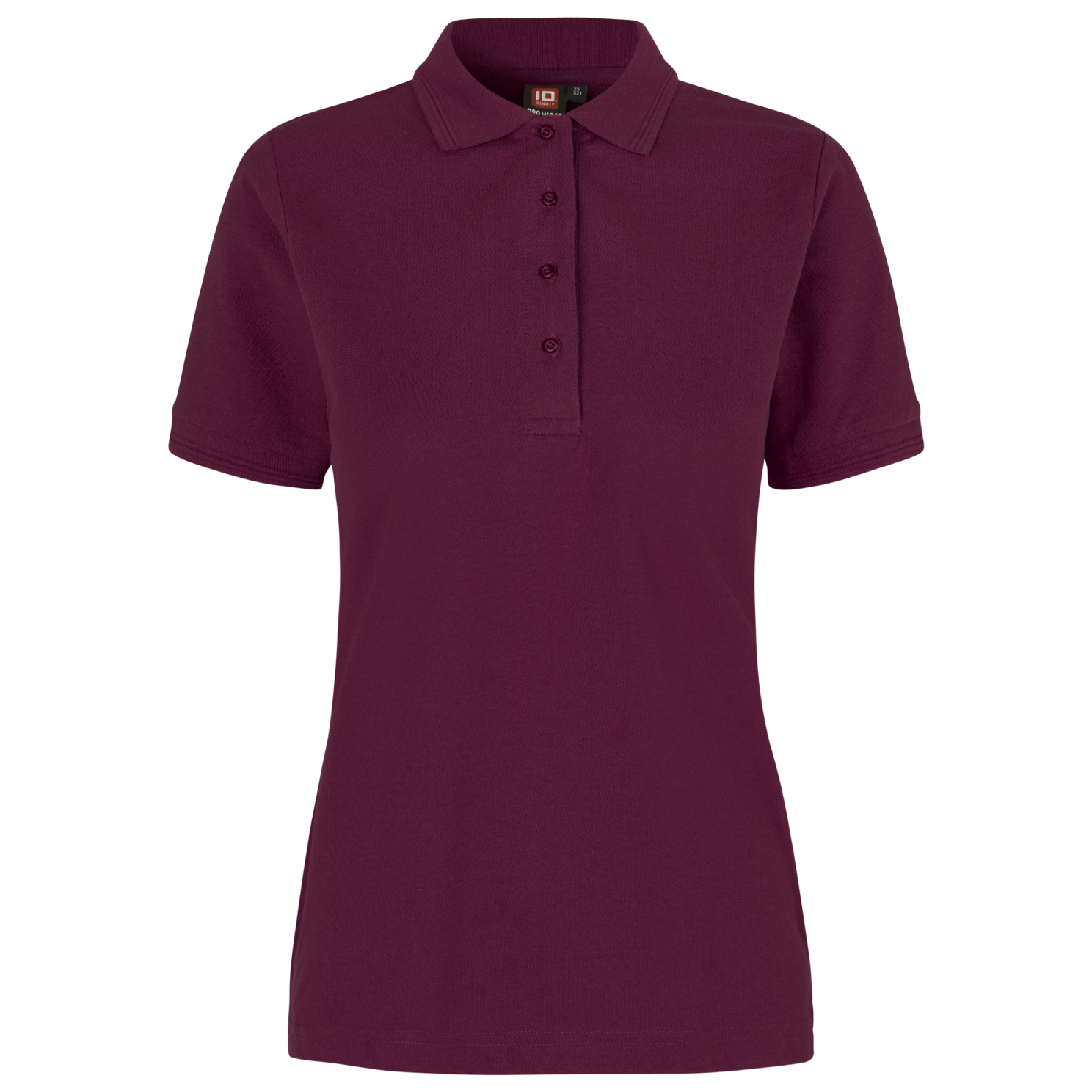 Id Pro Wear Dame Polo Bordeaux Xs