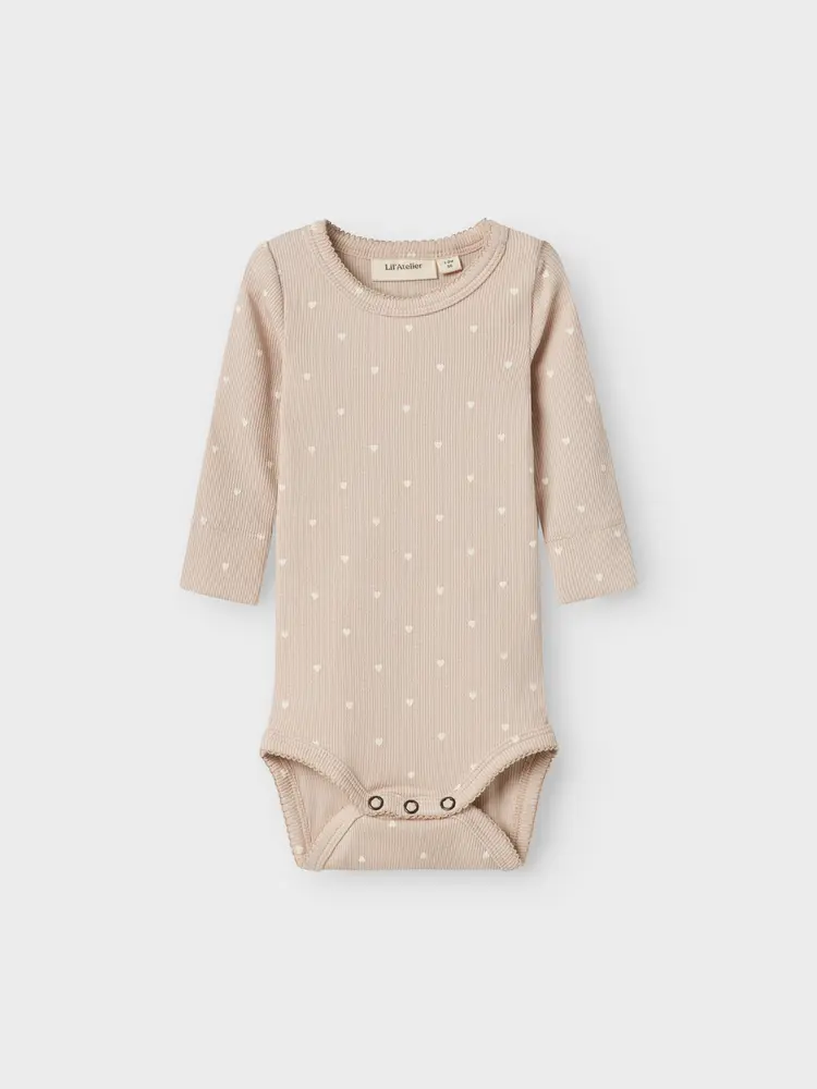 Lil  Atelier Gago Langærmet Body Slim Gray Morning 92