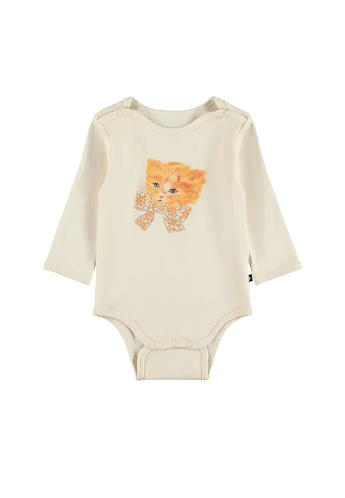 Molo Foss Langærmet Body Retro Kittens 62