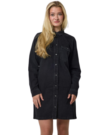 Noisy May Signe Dame Kjole Black Denim
