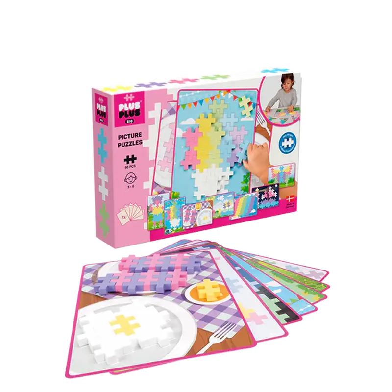 Plus-plus Big Picture Puzzle Pastel   60 Pcs