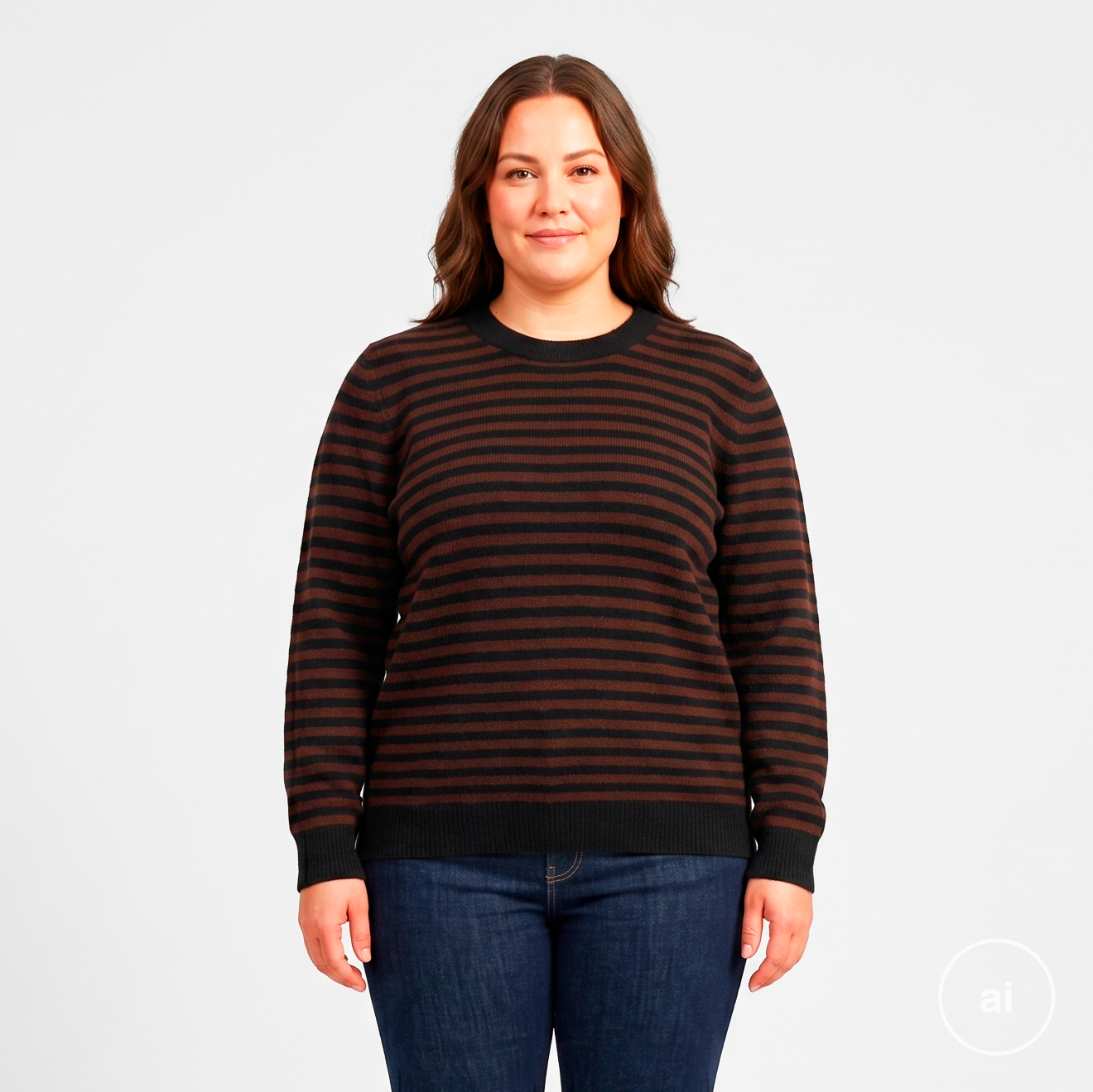 Steenholt Dame Striktrøje Rum Raisin Black 52