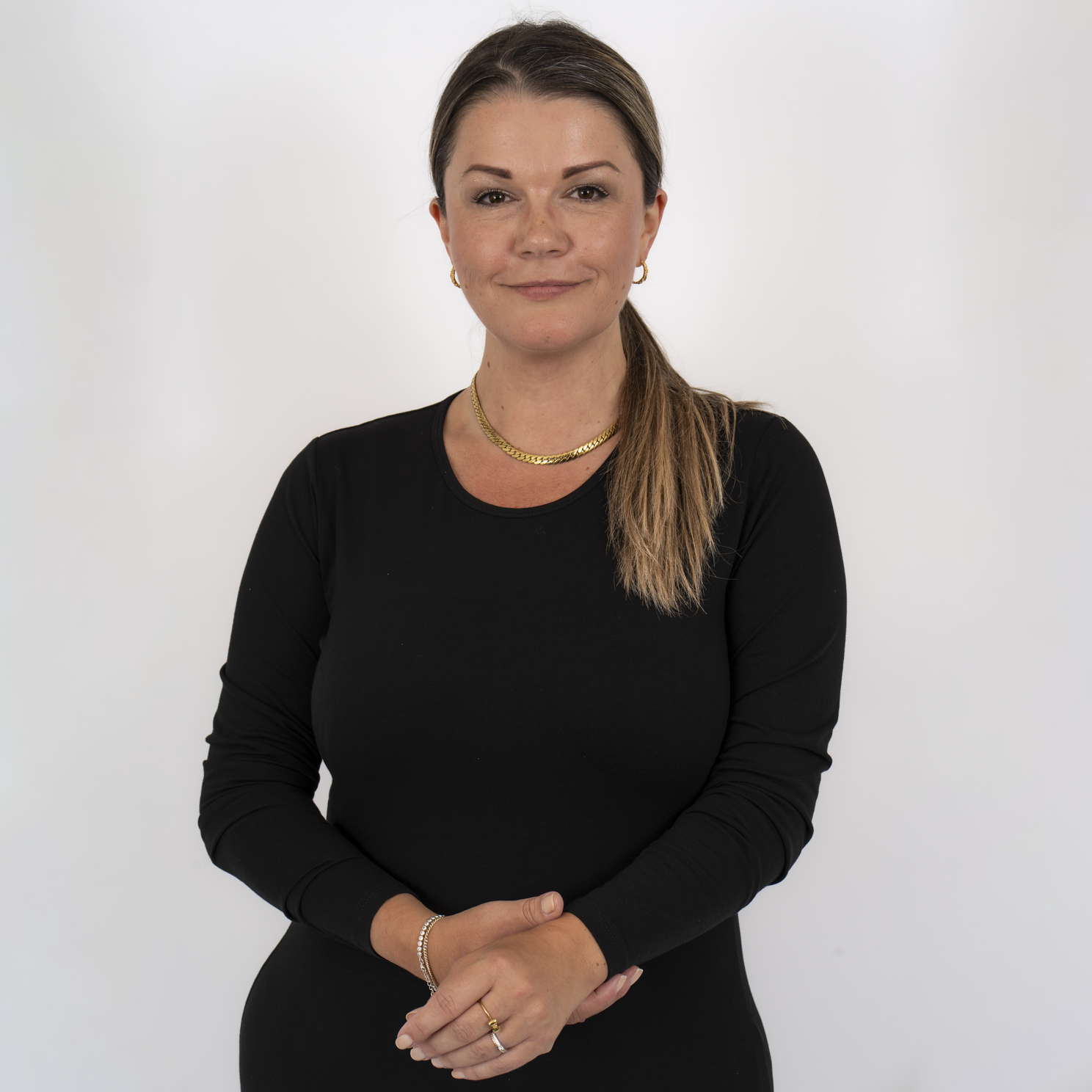 Steenholt Harmony Dame Langærmet -shirt Plus Size Black 56