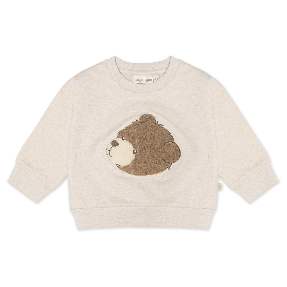 That Apos   Mine Finley Sweatshirt Oversize Bear Head 80cm 12m